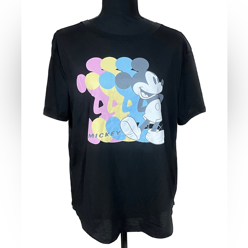 Disney Mickey Mouse Women’s Tee T Shirt Black XXL XXG 2X 19 Juniors
